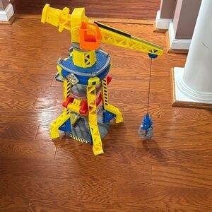 Paw Patrol Yellow and Blue Construction Crane Set